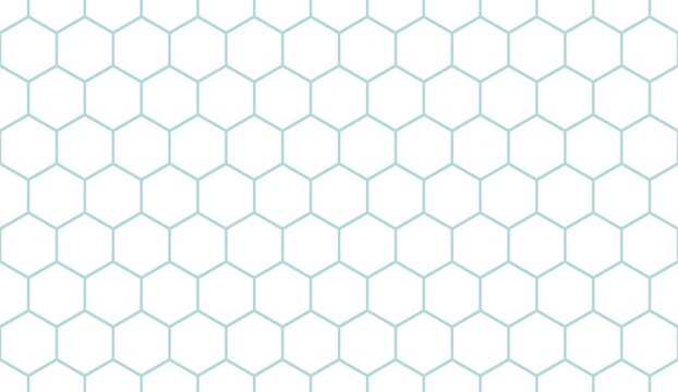 Seamless hexagon grid background. Geometry pattern hexagon. Hexagonal netting. Honeycomb background. Abstract vector background.