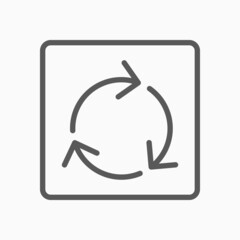 roundabout icon, arrow cycle vector