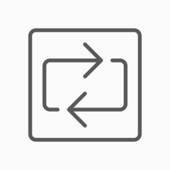 repeat icon, refresh vector, arrow illustration