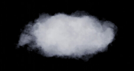 Shapes abstract cloud. Cloud icon. 3d rendering. Cloud 3d rendering.	