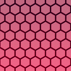 Colorful hexagon texture background. Pattern background. 3d rendering. Hexagon brick wall.