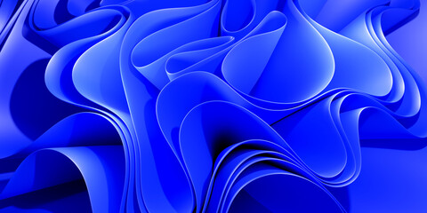 abstract background with blue curves