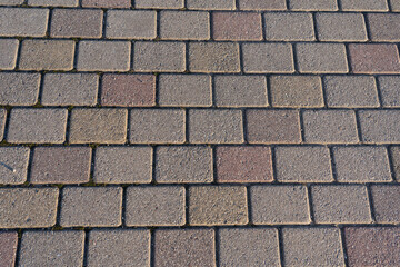 Cobblestone background.  Gray cobblestone. Background.