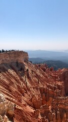 Bryce Canyon National Park in Utah.Rocky mountains erode and color a variety of landscapes. 
View of Rainbow Point.
