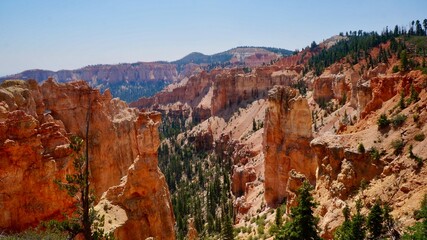 Bryce Canyon National Park in Utah.Rocky mountains erode and color a variety of landscapes.
View of the Natural Bridge.