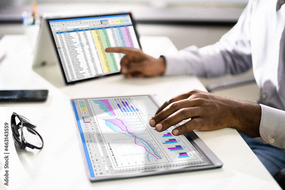 Poster Electronic Spreadsheet Analyst Or Auditor Using Software