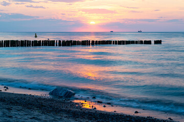 Obraz premium sunset at the beach