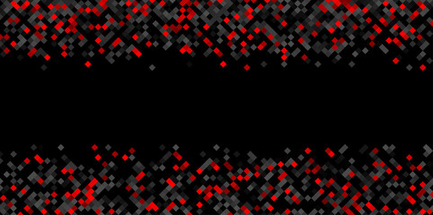 Fototapeta na wymiar Abstract pixel halftone red and black background.