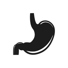 Stomach icon. Vector. Flat design.