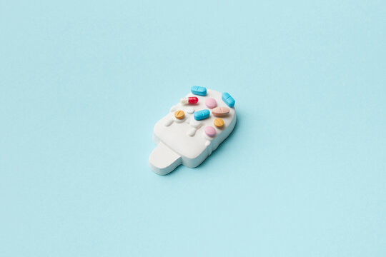 Pills on ice cream