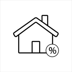 house, housing loan icon vector illustration