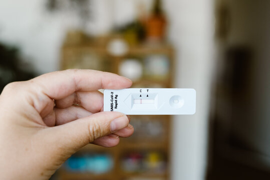 Close up of Corona home test