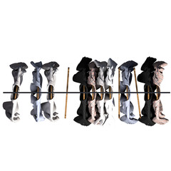 DECORATION TOP VIEW - OBJECTS IN PLAN