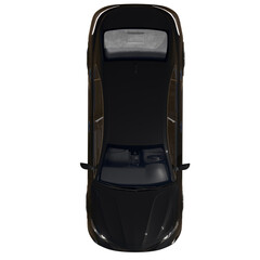 Fototapeta premium VEHICLE CARS TOP VIEW - OBJECTS IN PLAN