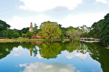 Fototapeta na wymiar Rama public park ayutthaya Thailand 