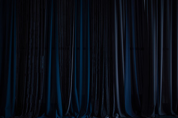 Fototapeta premium Blue striped fabric