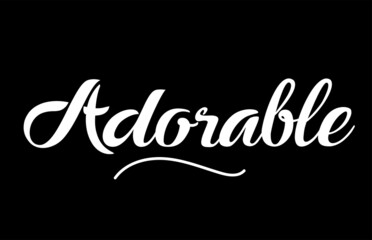 Adorable hand written text word for design. Can be used for a logo