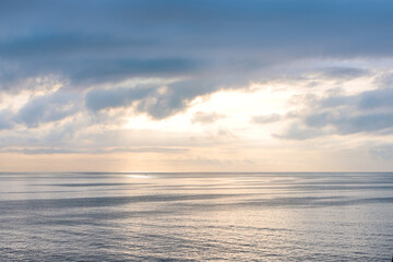 sunset over the sea
