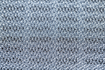 Mesh for the kitchen hood. Mesh texture close-up. Fine Steel Air Filter Mesh