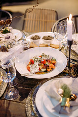 dish caesar salad food holiday christmas decoration