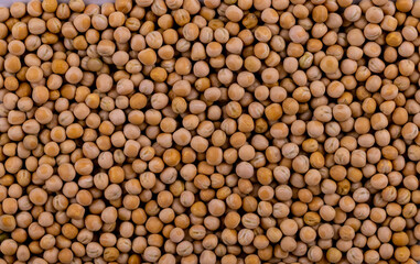 Yellow or White Peas Top Angle Flat-lay  Background or Texture