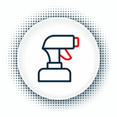 Line Paint spray gun icon isolated on white background. Colorful outline concept. Vector