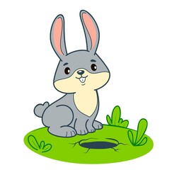 Cute rabbit cartoon