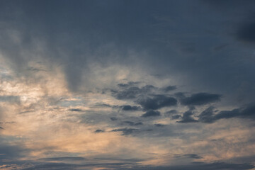 Beautiful Sky at Sunset in Ukraine