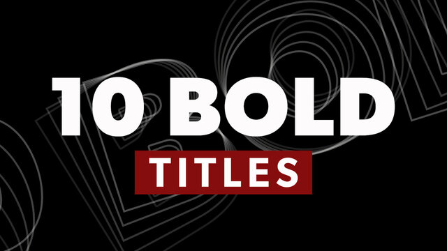 10 Bold Motion Titles with Media Replacement