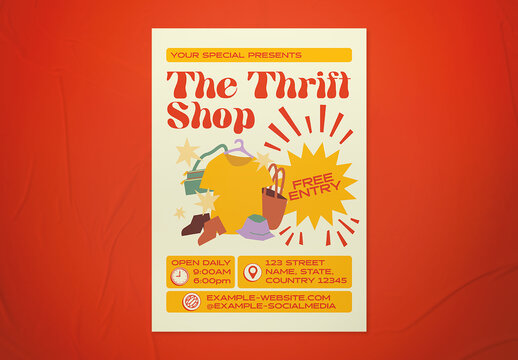 Thrift Shop Flyer Layout