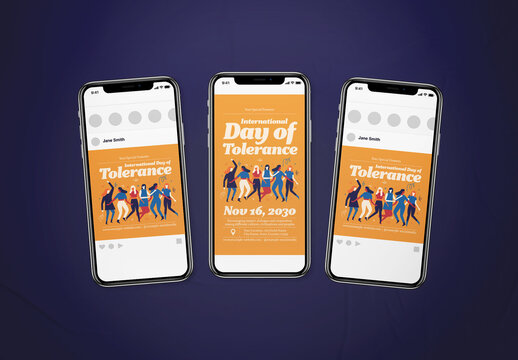 International Day of Tolerance Social Media Layout