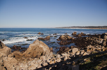 Fototapeta na wymiar Carmel by the sea california central coast.