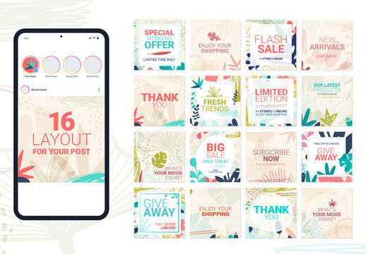 Social Media Story Layouts