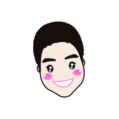 Cartoon cute character. Vector illustration