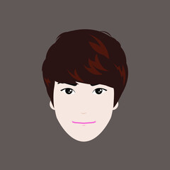 Cartoon cute character. Vector illustration