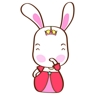 card cute princess rabbit