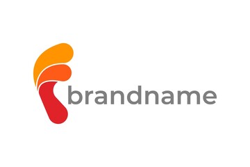 letter f logo design, media logo design 