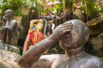 statue of a person in the park