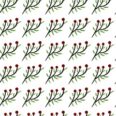 seamless pattern of flower cartoon
