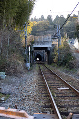 EOSRP.東広島市安芸津駅、さざなみ線路。