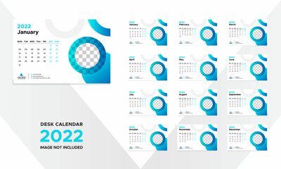 Creative Desk Calendar Design for 2022