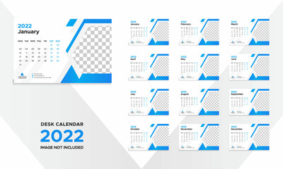 Creative Desk Calendar Design for 2022