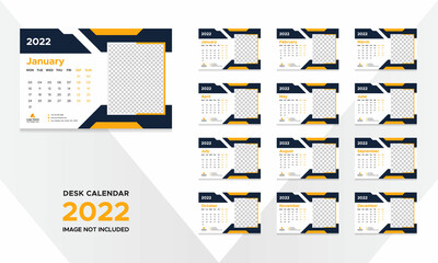 Creative Desk Calendar Design for 2022