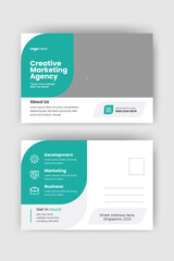 Corporate postcard design template