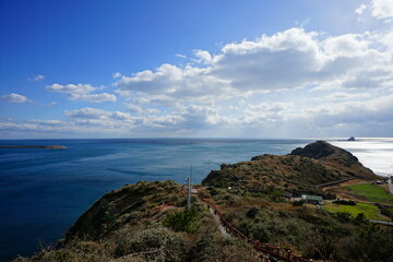 a wonderful seascape with charming clouds
