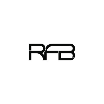 rfb initial letter monogram logo design