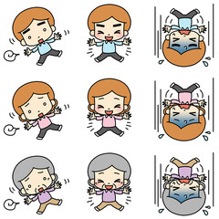 Fototapeta premium Illustration of a person spreading his limbs