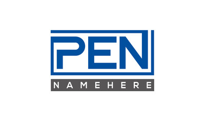 PEN creative three letters logo