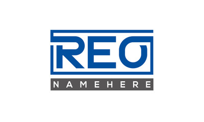 REO creative three letters logo
