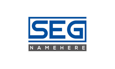 SEG creative three letters logo	